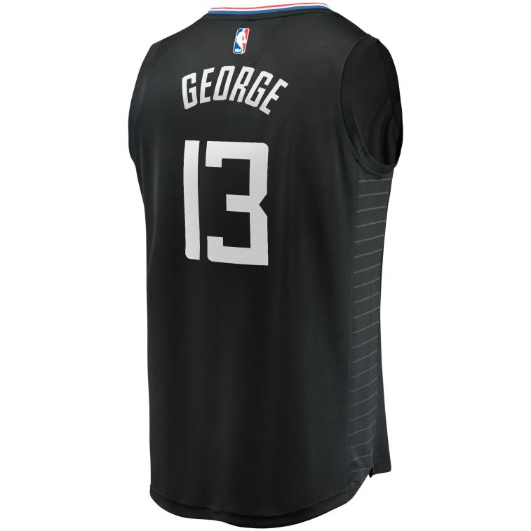 NBA 00F2L17888 la clippers paul george maglia giocatore contropiede nera