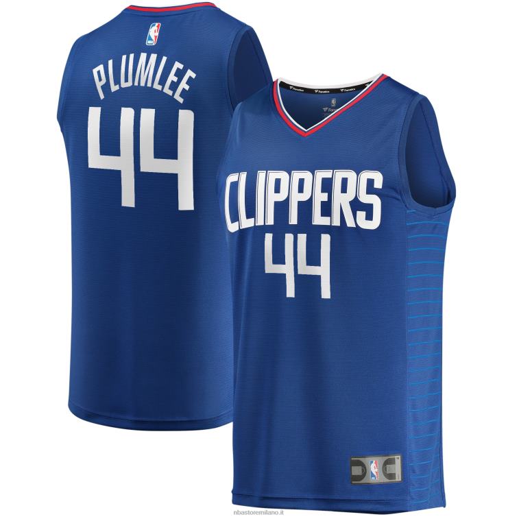 NBA 00F2L18036 la clippers mason plumlee maglia da giocatore fast break reale