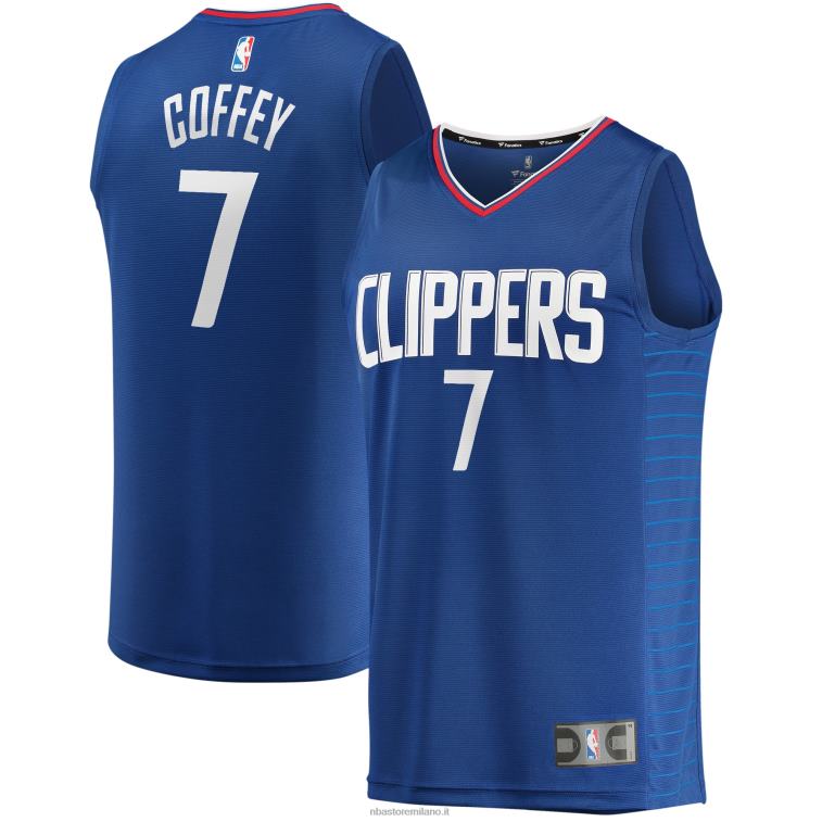 NBA 00F2L18470 la clippers amir coffey royal maglia giocatore fast break