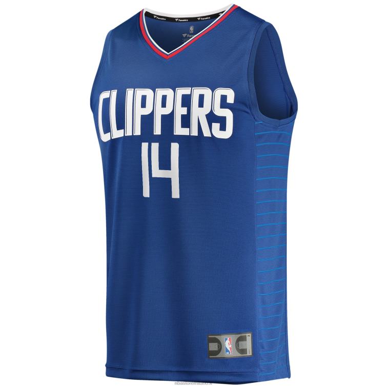 NBA 00F2L18780 la clippers terance mann royal maglia da giocatore fast break