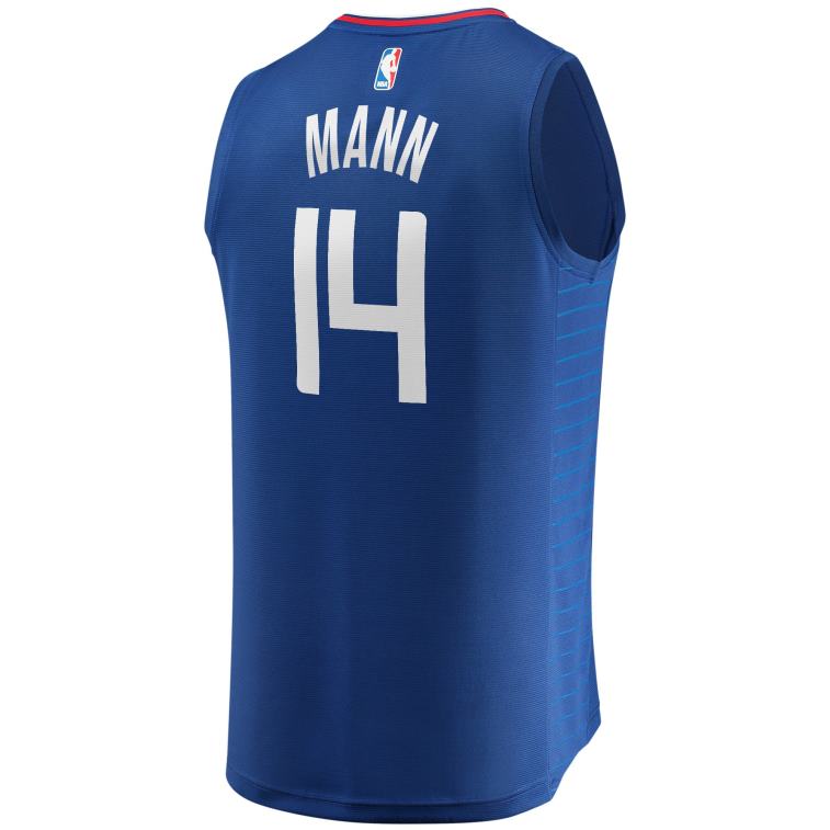 NBA 00F2L18780 la clippers terance mann royal maglia da giocatore fast break