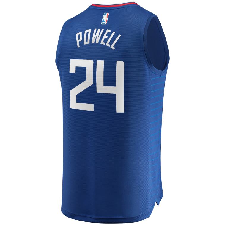 NBA 00F2L19744 la clippers norman powell royal fast break replica maglia