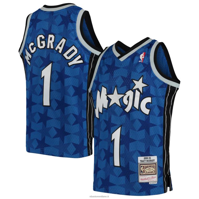 NBA 00F2L16750 maglia orlando magic tracy mcgrady mitchell & ness blue swingman ritorno al passato