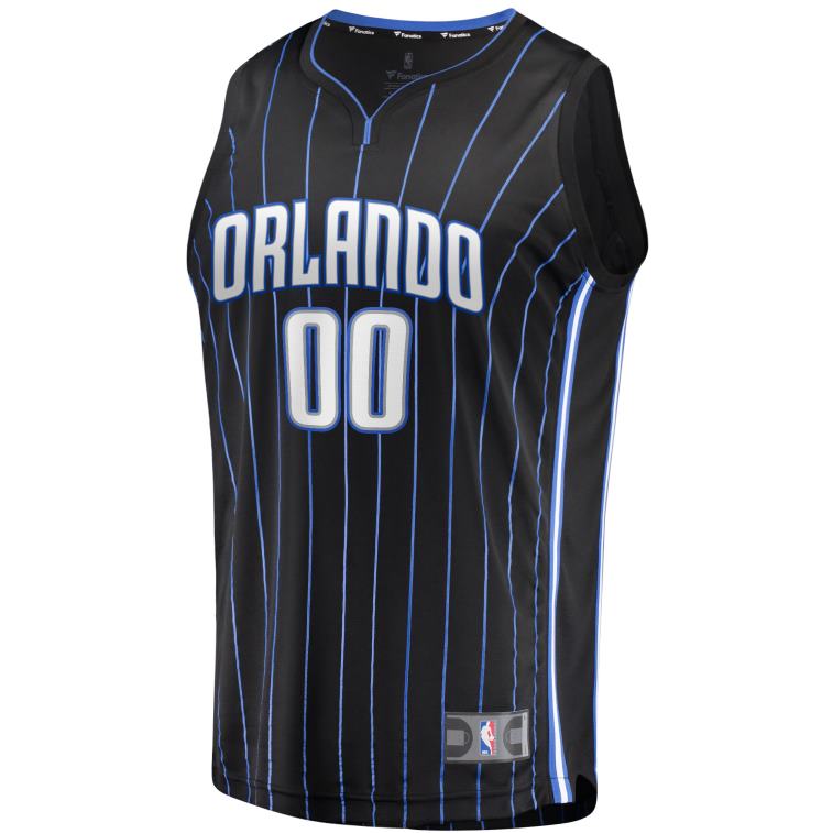 NBA 00F2L16785 maglia personalizzata replica orlando magic black fast break