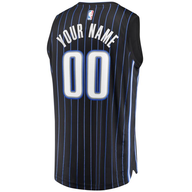 NBA 00F2L16785 maglia personalizzata replica orlando magic black fast break