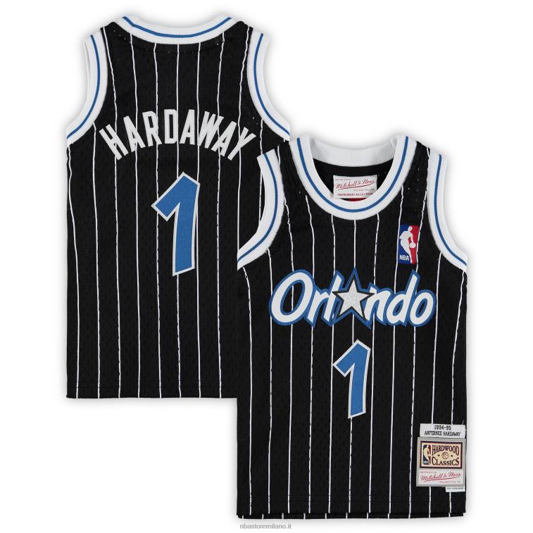 NBA 00F2L16832 orlando magic penny hardaway black hardwood classics maglia giocatore ritirato