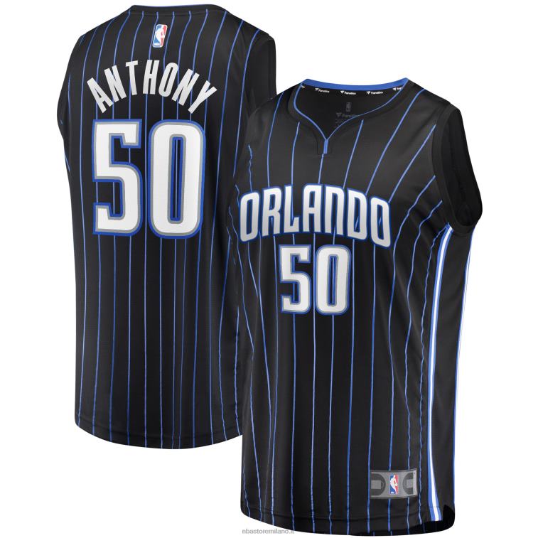 NBA 00F2L17397 orlando magic cole anthony black 2020 draft first round pick replica maglia fast break