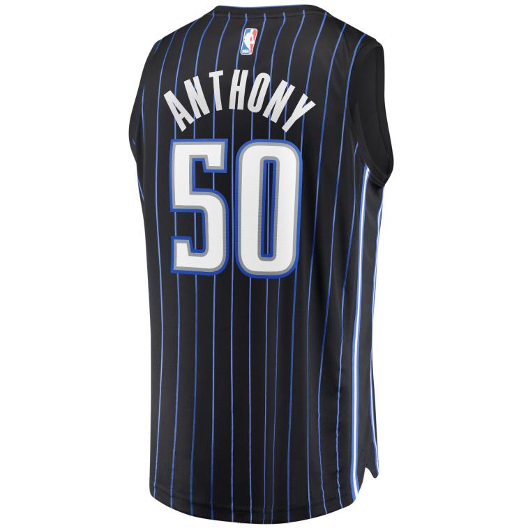 NBA 00F2L17397 orlando magic cole anthony black 2020 draft first round pick replica maglia fast break
