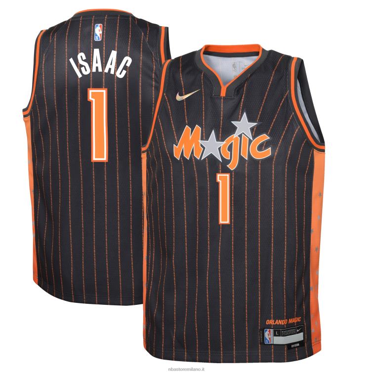 NBA 00F2L18176 maglia orlando magic jonathan isaac nike antracite swingman
