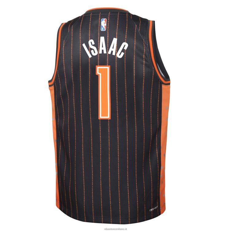 NBA 00F2L18176 maglia orlando magic jonathan isaac nike antracite swingman