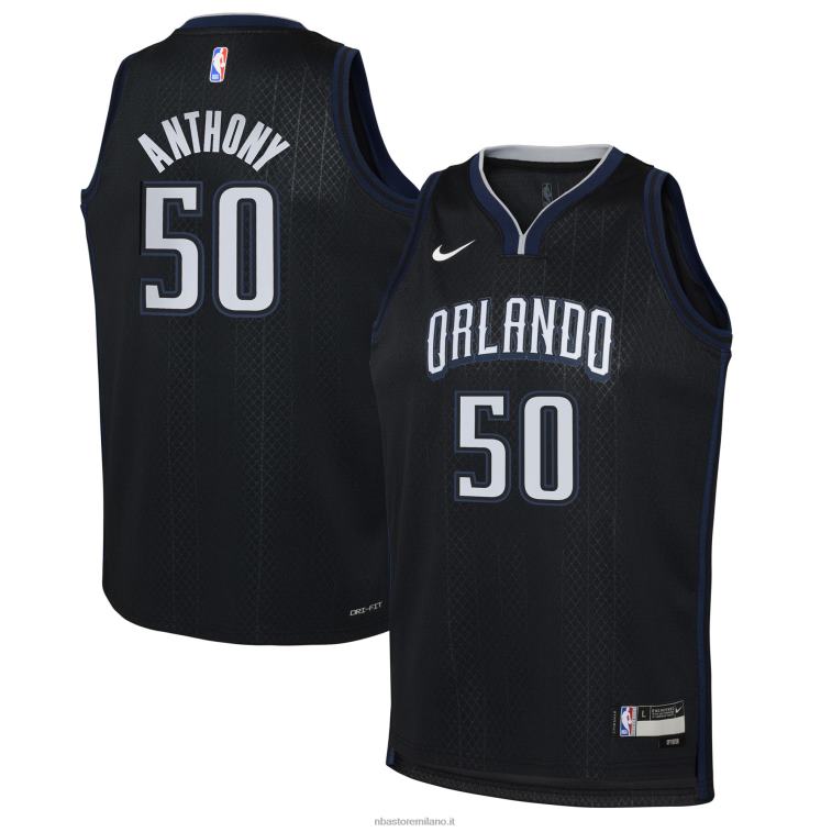 NBA 00F2L18232 maglia nera swingman orlando magic cole anthony nike