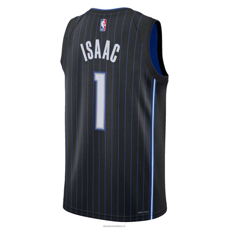 NBA 00F2L18387 orlando magic jonathan isaac nike maglia swingman nera