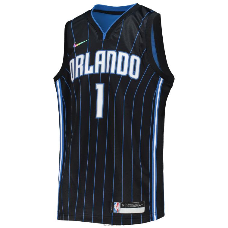 NBA 00F2L18410 maglia orlando magic jonathan isaac nike black diamond swingman