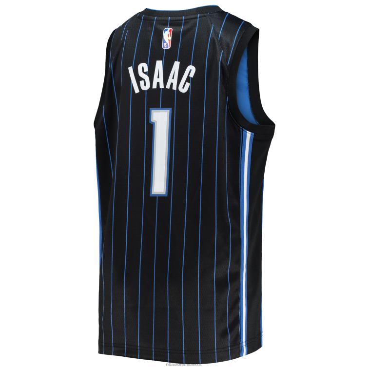 NBA 00F2L18410 maglia orlando magic jonathan isaac nike black diamond swingman