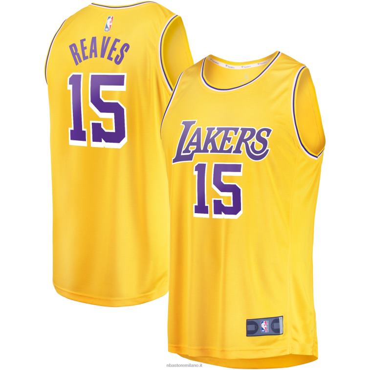 NBA 00F2L16711 los angeles lakers austin reaves oro maglia giocatore fast break