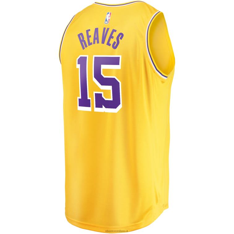NBA 00F2L16711 los angeles lakers austin reaves oro maglia giocatore fast break