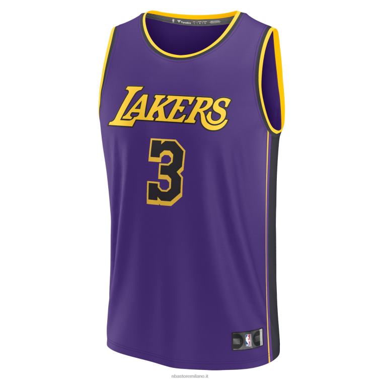 NBA 00F2L16756 los angeles lakers anthony davis maglia viola giocatore contropiede veloce