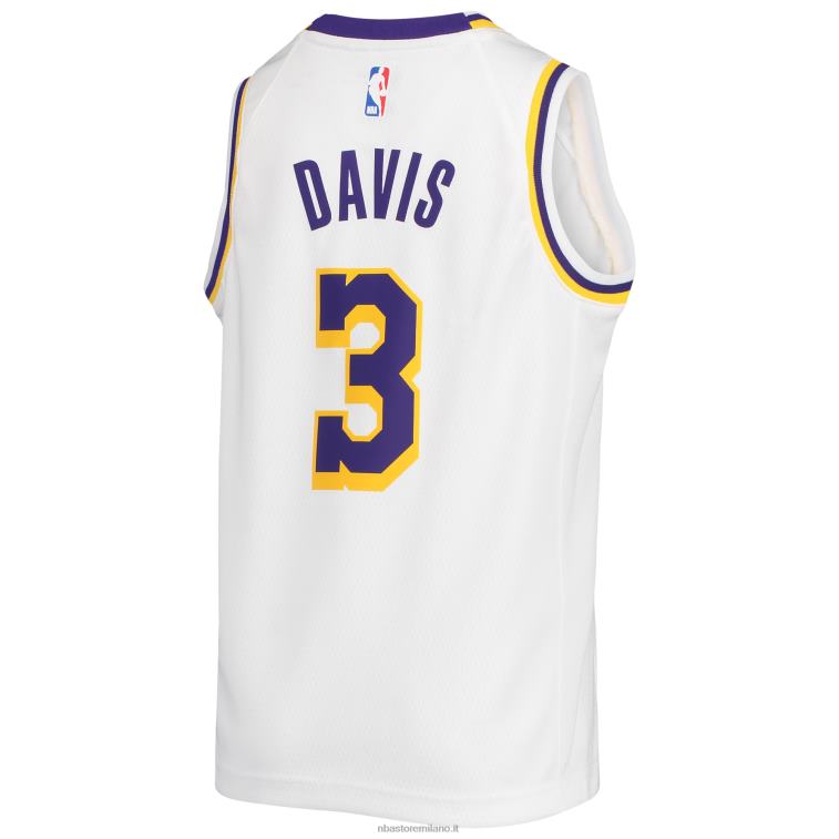 NBA 00F2L17713 los angeles lakers anthony davis nike maglia bianca swingman