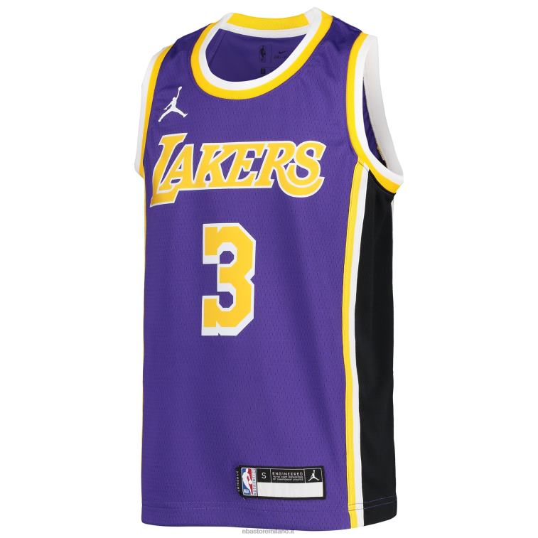NBA 00F2L18065 los angeles lakers anthony davis jordan marca maglia swingman viola