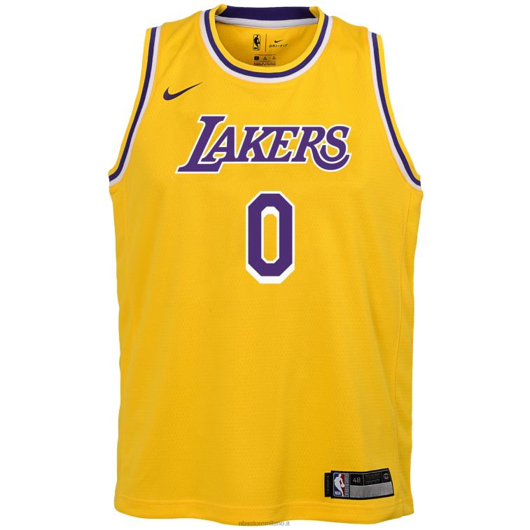 NBA 00F2L18381 maglia los angeles lakers russell westbrook nike gold swingman