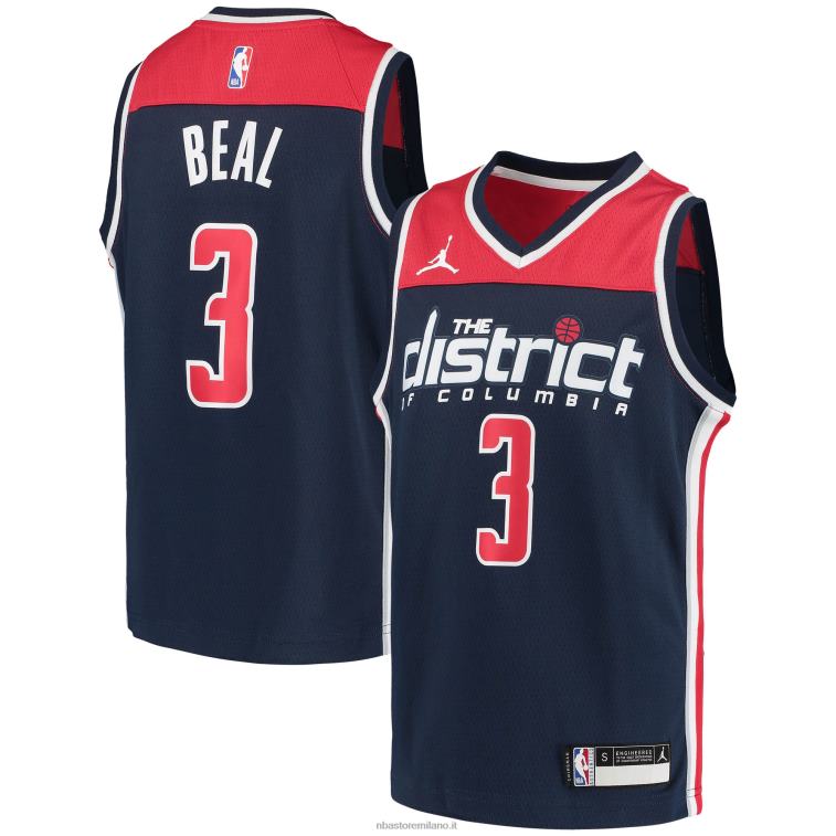 NBA 00F2L17565 Washington Wizards Bradley Beal Jordan Brand Navy Swingman Player Jersey