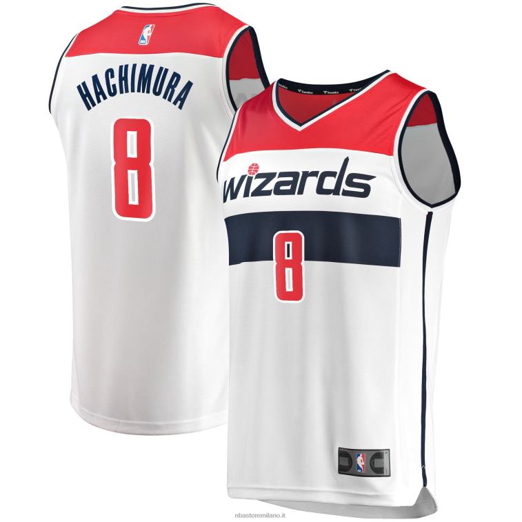 NBA 00F2L18610 Washington Wizards Rui Hachimura maglia replica giocatore bianco contropiede