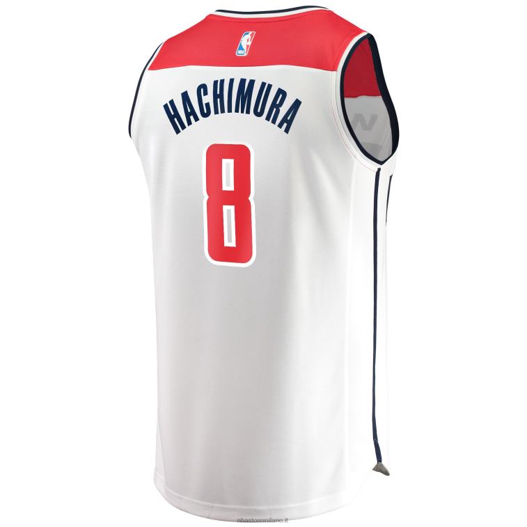 NBA 00F2L18610 Washington Wizards Rui Hachimura maglia replica giocatore bianco contropiede