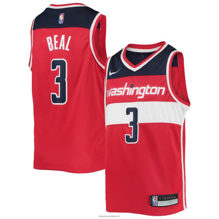 NBA 00F2L18855 Washington Wizards Bradley Beal Maglia Nike Red Diamond Swingman