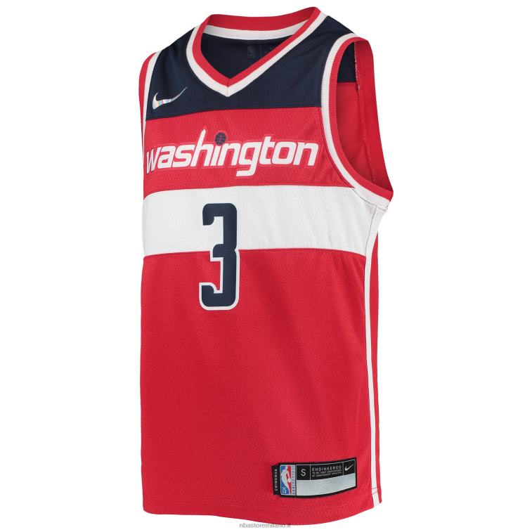 NBA 00F2L18855 Washington Wizards Bradley Beal Maglia Nike Red Diamond Swingman