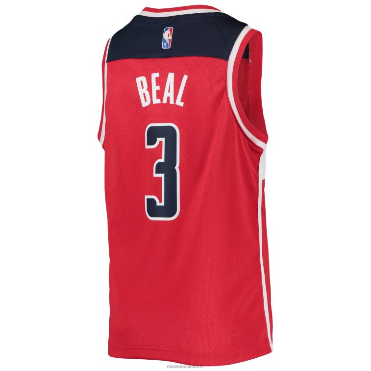 NBA 00F2L18855 Washington Wizards Bradley Beal Maglia Nike Red Diamond Swingman