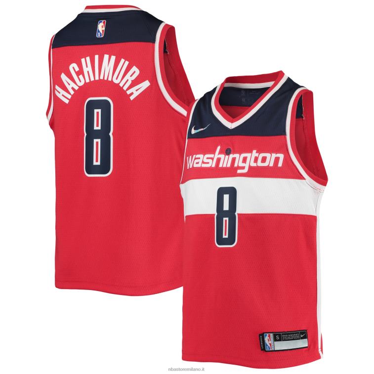 NBA 00F2L19363 Washington Wizards Rui Hachimura Maglia Nike Red Diamond Swingman