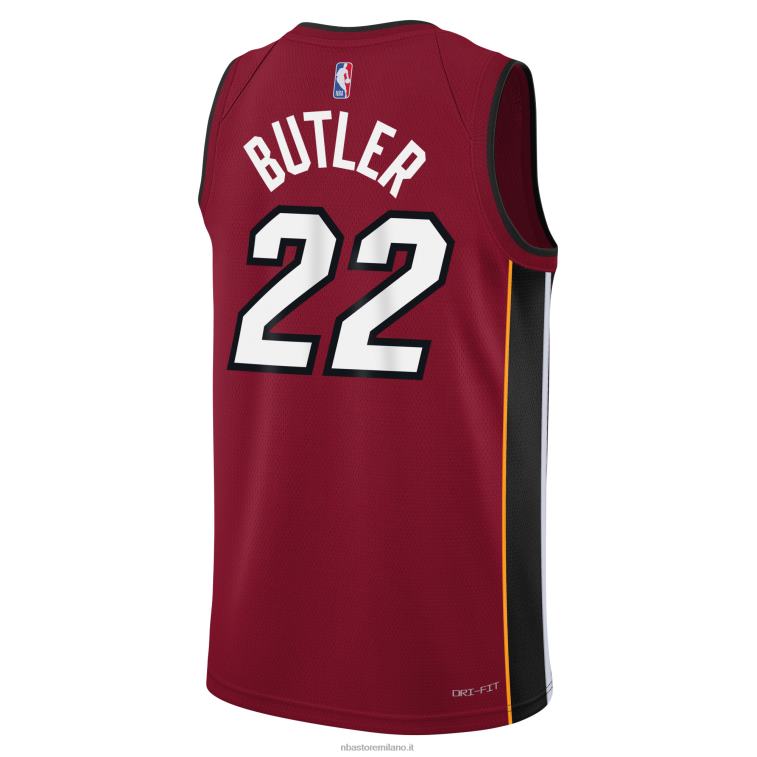 NBA 00F2L16861 miami heat jimmy butler jordan marca maglia rossa swingman
