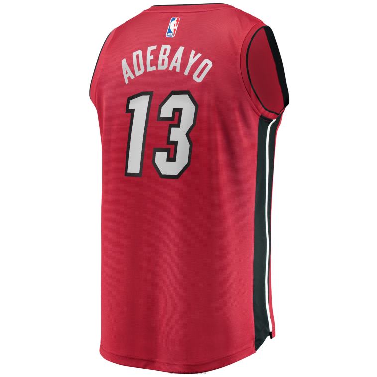 NBA 00F2L17004 miami heat bam adebayo maglia rossa replica giocatore fast break