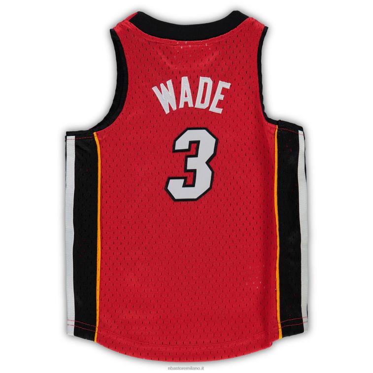 NBA 00F2L17343 maglia giocatore Miami Heat Dwyane Wade Mitchell & Ness Red Hardwood Classics