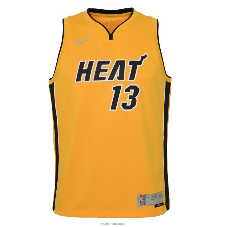 NBA 00F2L17983 Miami Heat Bam Adebayo Nike Trophy Gold Swingman Player Jersey - Edizione Guadagnata
