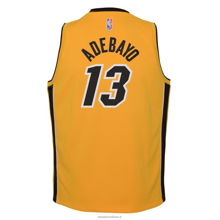 NBA 00F2L17983 Miami Heat Bam Adebayo Nike Trophy Gold Swingman Player Jersey - Edizione Guadagnata