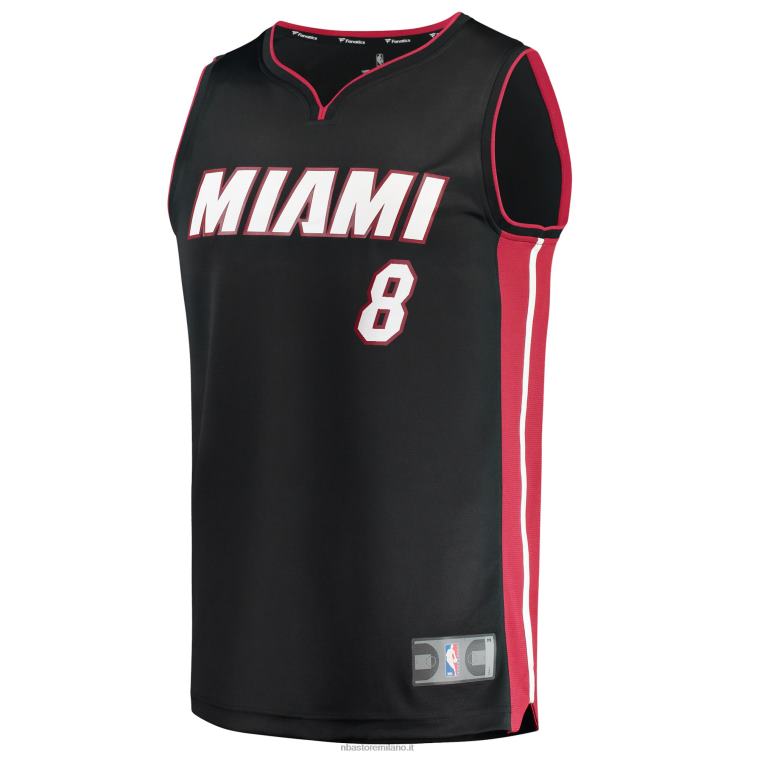 NBA 00F2L18625 miami heat markieff morris maglia nera replica fast break