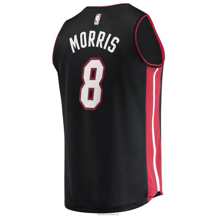 NBA 00F2L18625 miami heat markieff morris maglia nera replica fast break