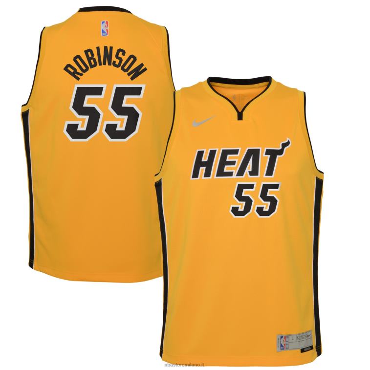 NBA 00F2L18665 miami heat duncan robinson nike trophy gold swingman giocatore maglia - edizione guadagnata
