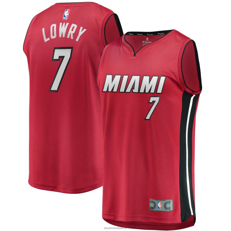 NBA 00F2L19453 miami heat kyle lowry maglia rossa giocatore contropiede