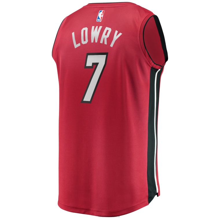 NBA 00F2L19453 miami heat kyle lowry maglia rossa giocatore contropiede