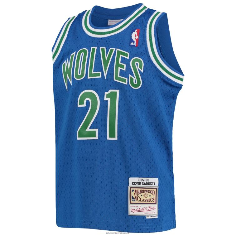 NBA 00F2L16848 Minnesota Timberwolves Kevin Garnett Mitchell & Ness Blue Hardwood Classics Swingman Jersey
