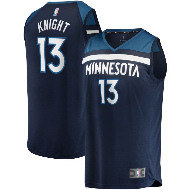 NBA 00F2L18820 Minnesota Timberwolves Nathan Knight Navy Fast Break Replica Jersey