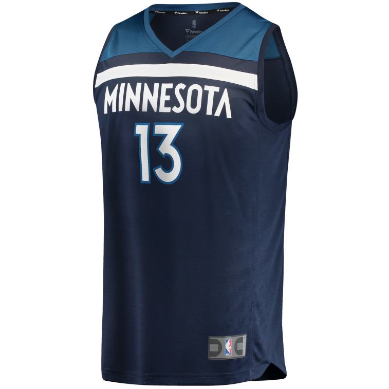 NBA 00F2L18820 Minnesota Timberwolves Nathan Knight Navy Fast Break Replica Jersey