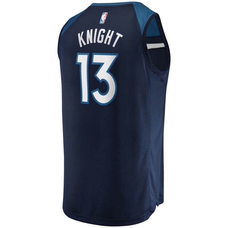 NBA 00F2L18820 Minnesota Timberwolves Nathan Knight Navy Fast Break Replica Jersey