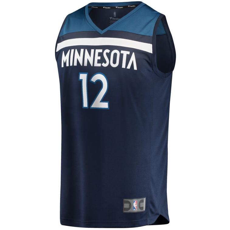 NBA 00F2L19891 Minnesota Timberwolves Taurean Prince Navy Fast Break Replica Jersey