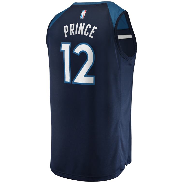 NBA 00F2L19891 Minnesota Timberwolves Taurean Prince Navy Fast Break Replica Jersey