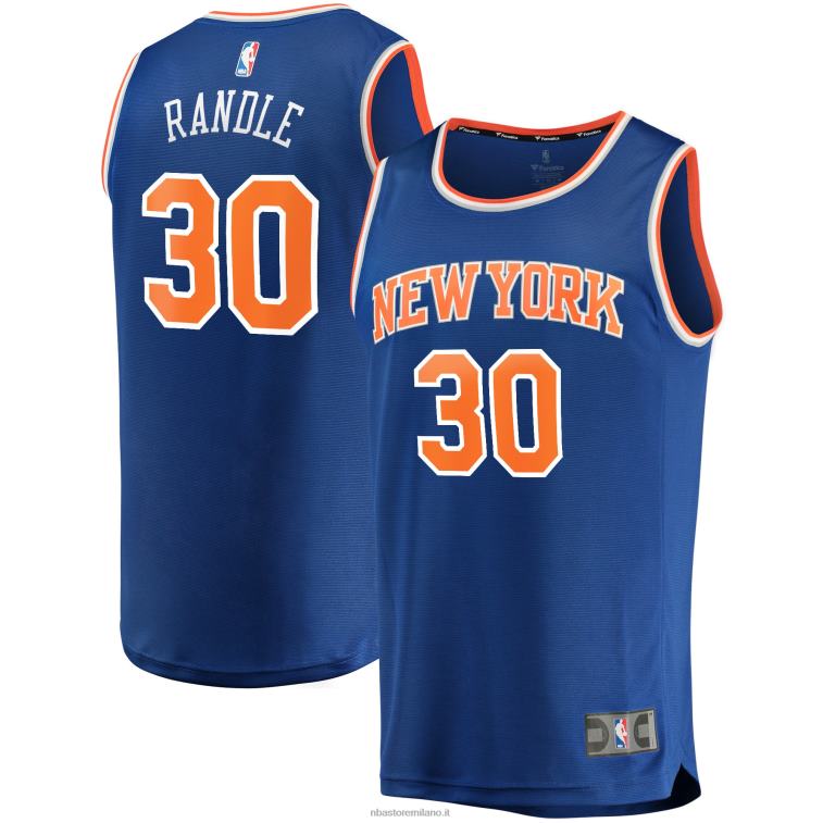 NBA 00F2L16793 New York Knicks Julius Randle maglia replica fast break blu