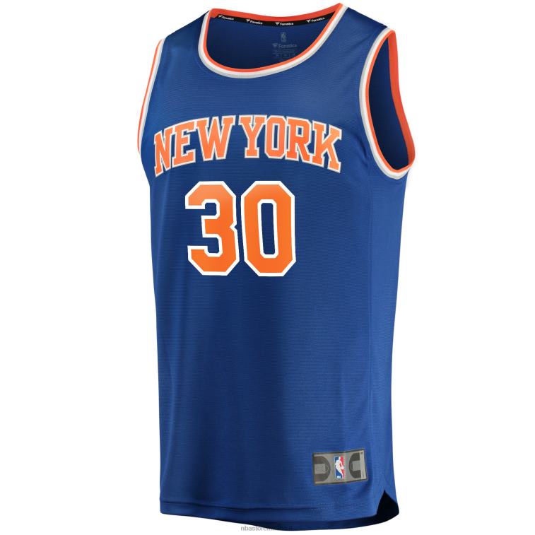 NBA 00F2L16793 New York Knicks Julius Randle maglia replica fast break blu