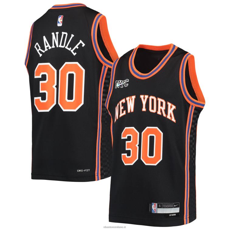 NBA 00F2L16990 julius randle dei new york knicks maglia nera swingman nike